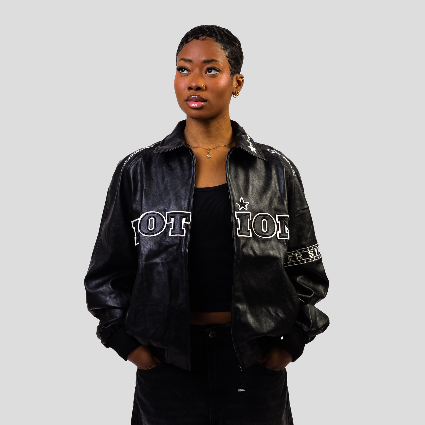 Notion Leather Bomber